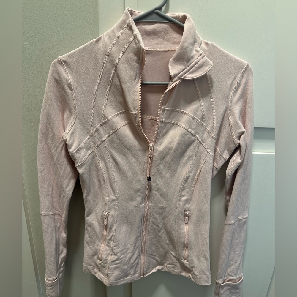 lululemon define jacket size 6 light pink